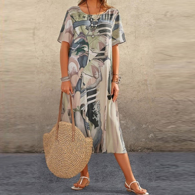Jodie™ - Elegant Floral Printed Dress