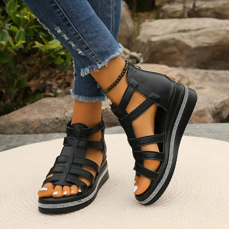 Sienna™ - Elegant Wedge Sandals
