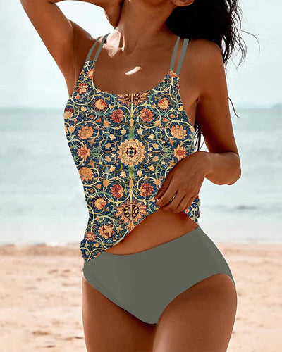 Penelope™ - Printed Tankini With Double Straps