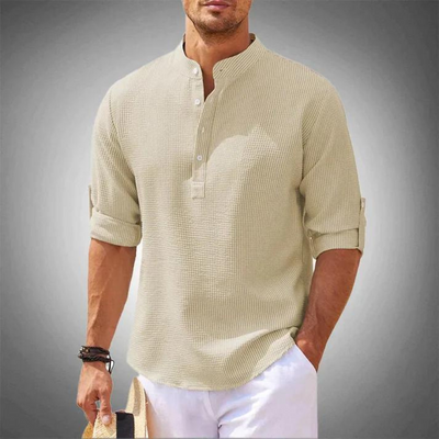 LISBON™ - CASUAL ELEGANT SHIRT WITHOUT COLLAR