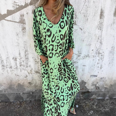 Janice™ - Animal Print Midi Dress