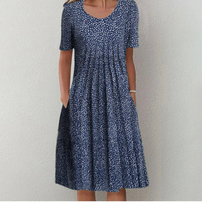 Megan™ - Elegant Floral Print Dress