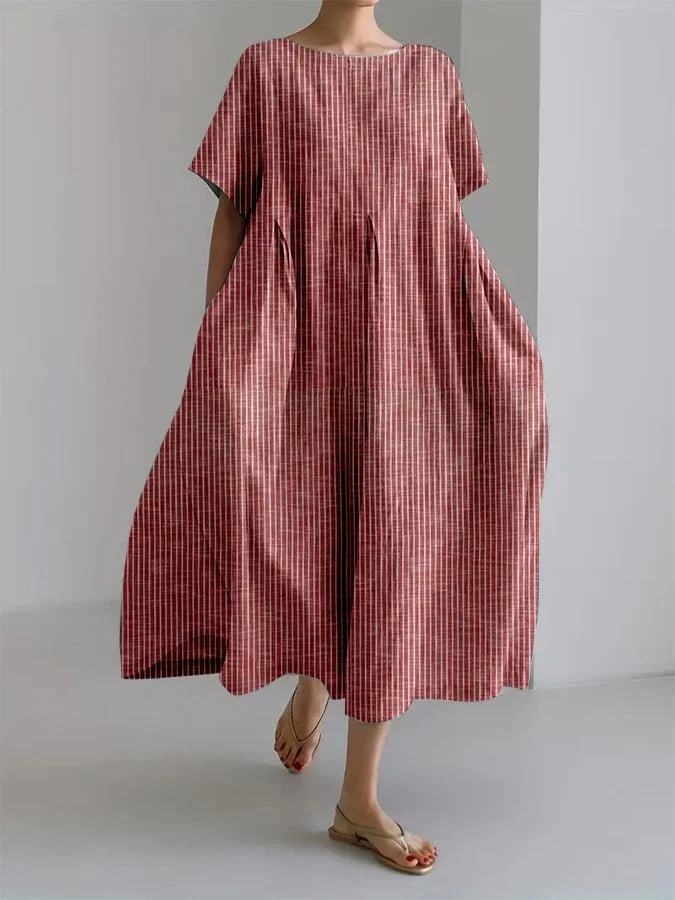Eden™ - Casual Long Dress with a Comfortable Fit and Retro Charm
