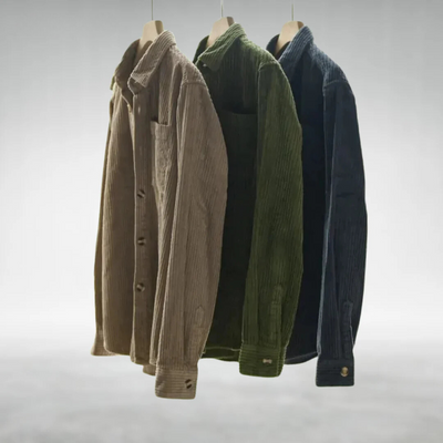 Simon™ -  Casual Corduroy Long Sleeve Shirt