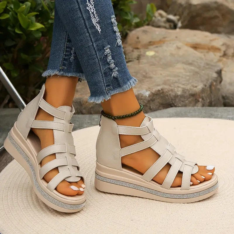 Sienna™ - Elegant Wedge Sandals