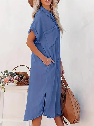 Madeleine™ - Pocketed Shirt Dress