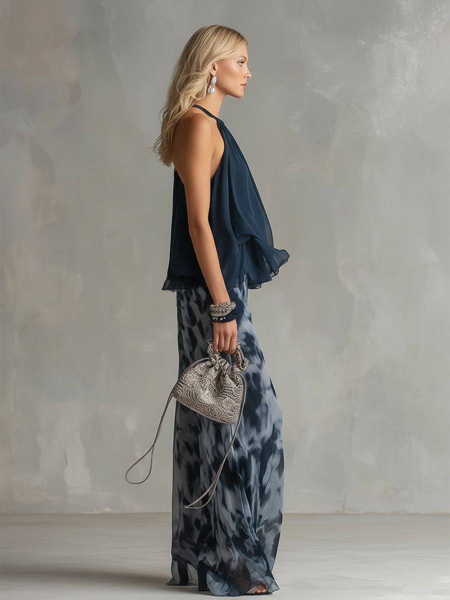Serafina | Sleeveless vest and trousers set