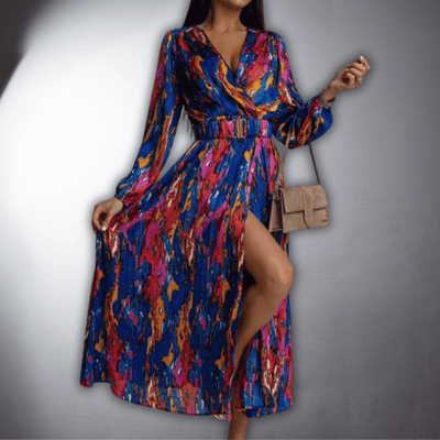 Kaitlyn™ - Boho Dress with High Slit
