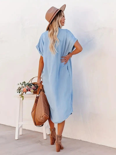 Madeleine™ - Pocketed Shirt Dress