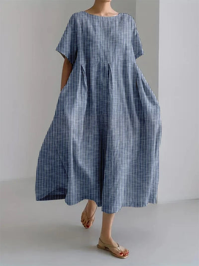 Eden™ - Casual Long Dress with a Comfortable Fit and Retro Charm