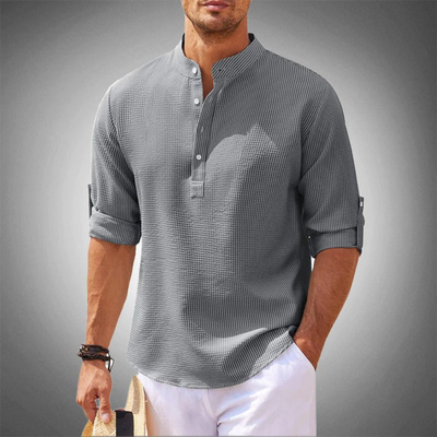 LISBON™ - CASUAL ELEGANT SHIRT WITHOUT COLLAR
