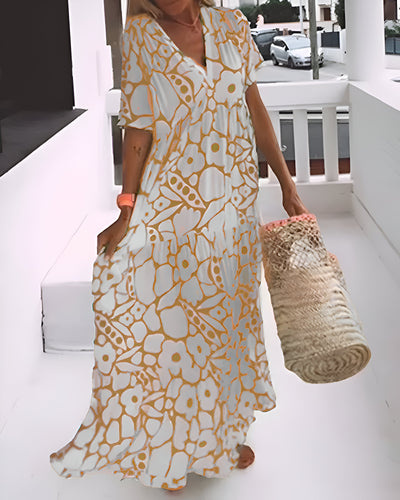 Helena™ - Printed Maxi Dress