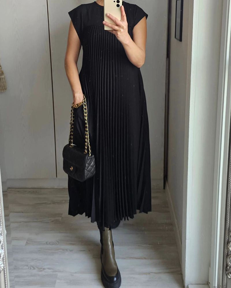Phoebe™ - Pleated Long Dress