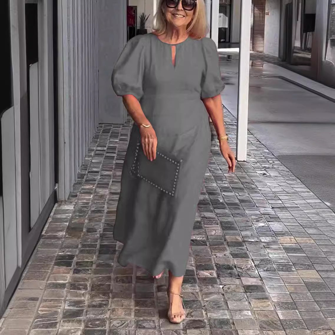 Beatrice™ - Elegant Puff-Sleeve Dress