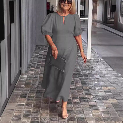 Beatrice™ - Elegant Puff-Sleeve Dress