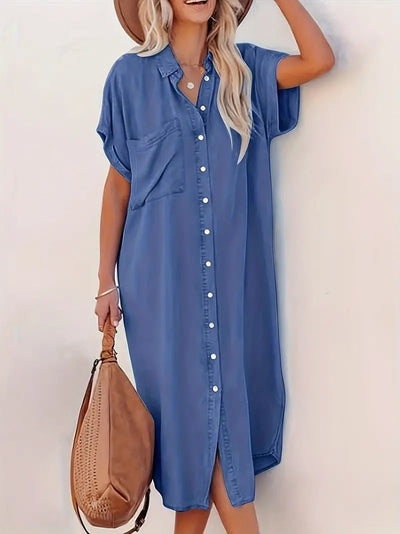 Madeleine™ - Pocketed Shirt Dress