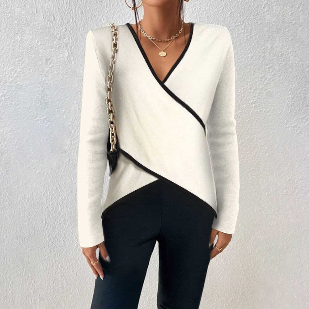 Alyssa™ – Elegant Warm V-neck Jumper