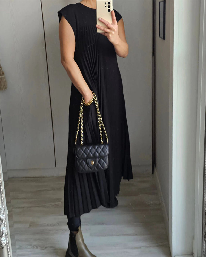 Phoebe™ - Pleated Long Dress