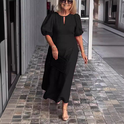 Beatrice™ - Elegant Puff-Sleeve Dress