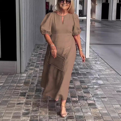 Beatrice™ - Elegant Puff-Sleeve Dress