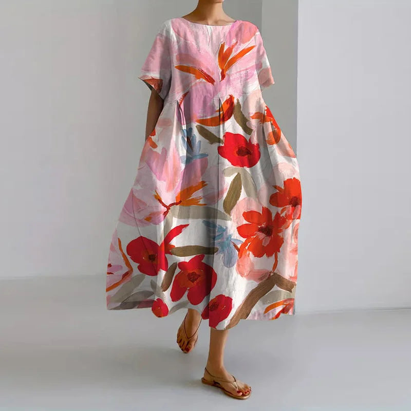 Bianca™ - Flattering Summer Floral Dress