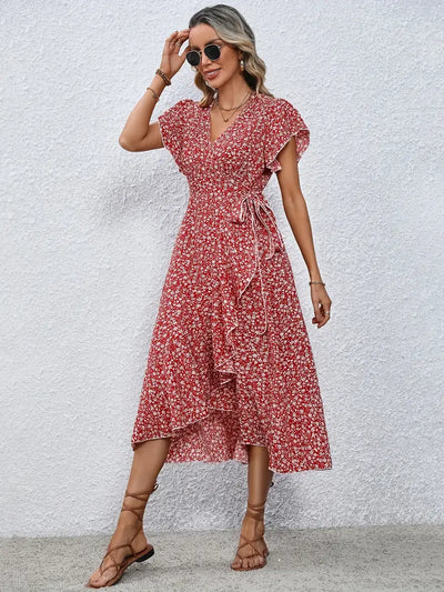 Melva™ - Elegant Floral Print Dress
