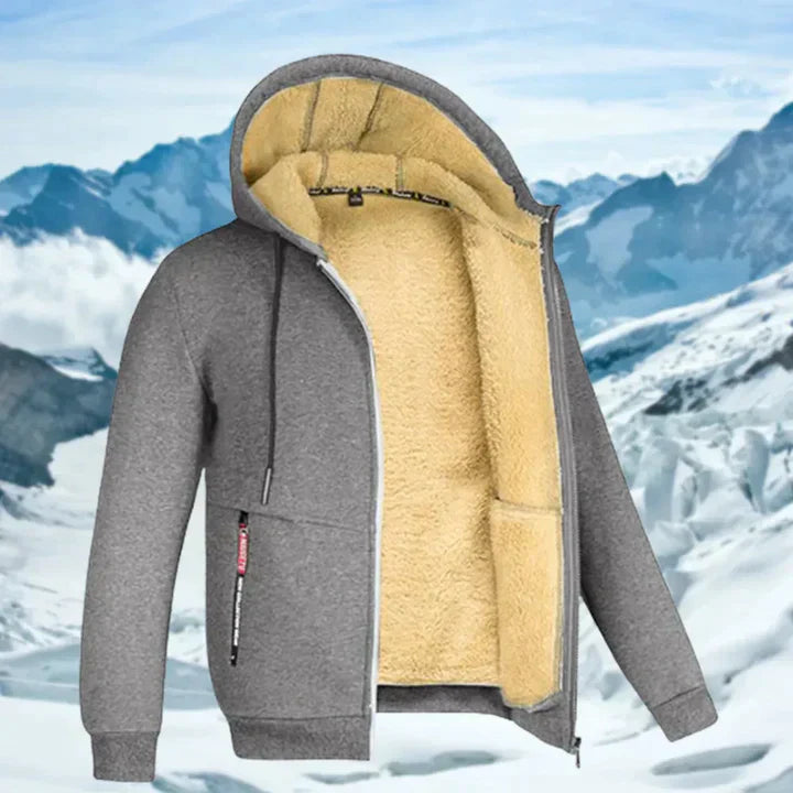 Arie™ - Men's Winter Coat with Hood and Fleece