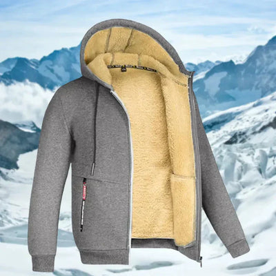 Arie™ - Men's Winter Coat with Hood and Fleece
