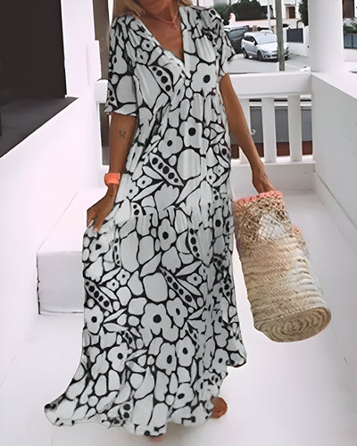 Helena™ - Printed Maxi Dress