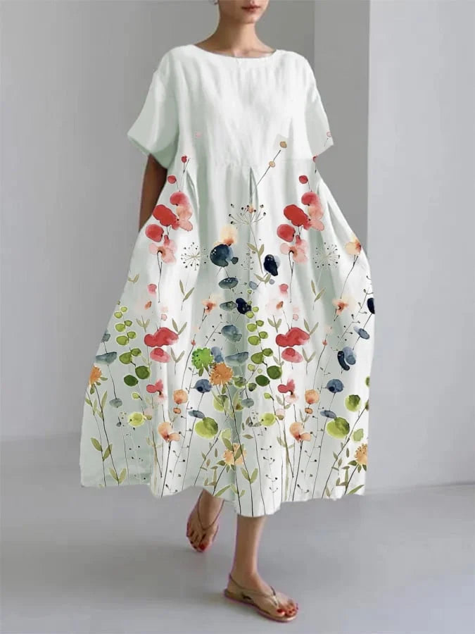 Alana™ - Summer Floral Maxi Dress