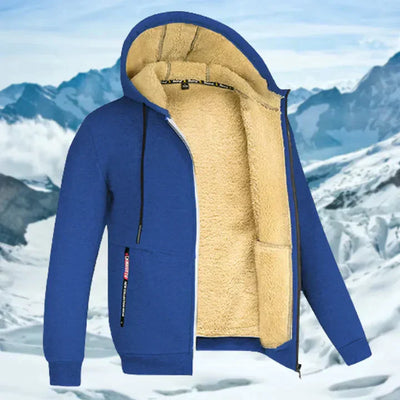 Arie™ - Men's Winter Coat with Hood and Fleece