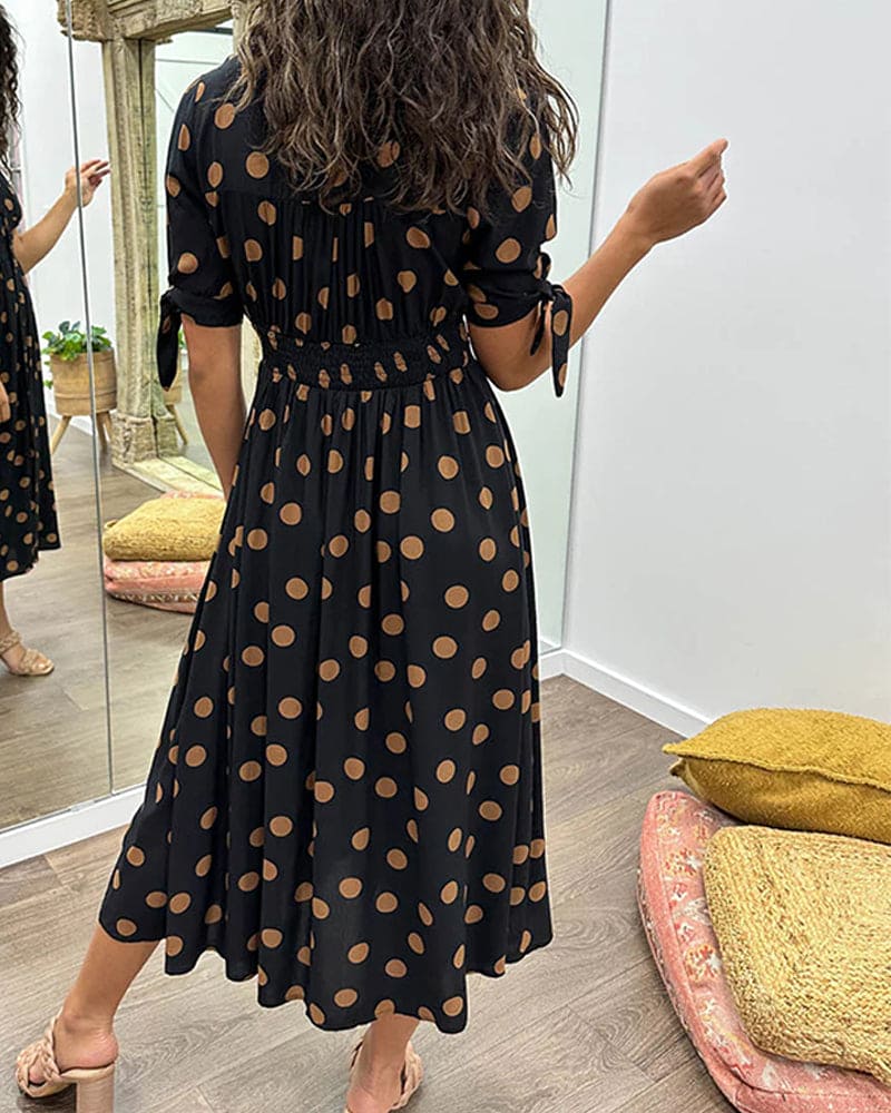 Brooke™ - Chic Polka Dot Dress