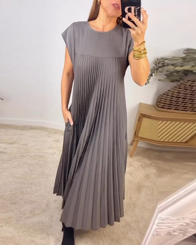 Phoebe™ - Pleated Long Dress