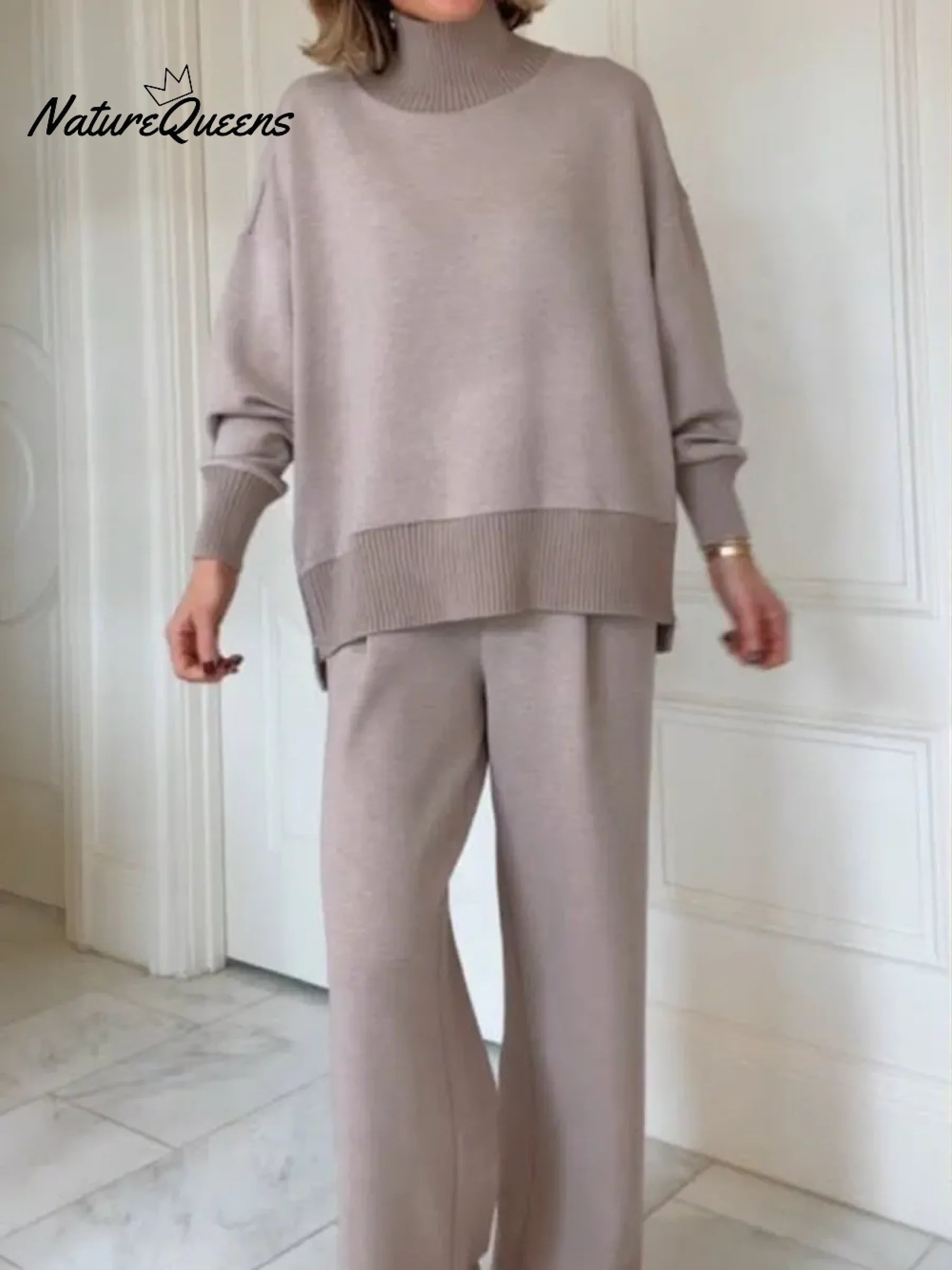 Casual Zip Two-Piece Set