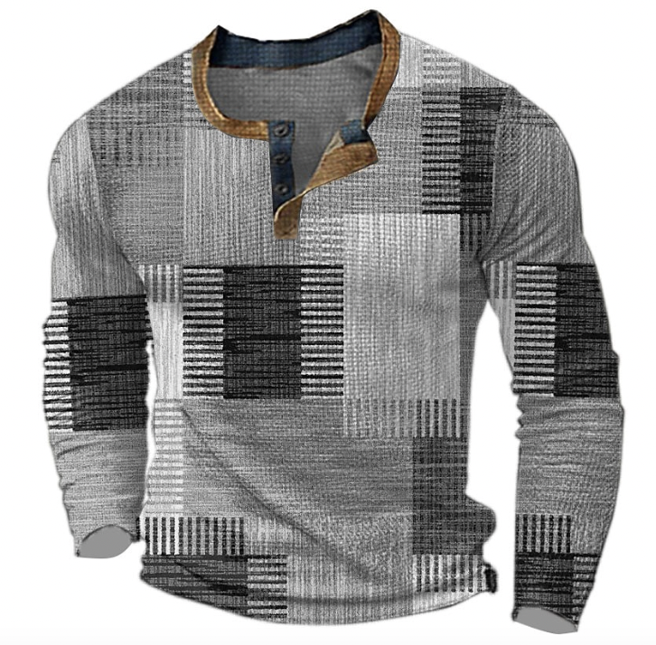 Noa™ - Stylish Shirt with Geometric Pattern