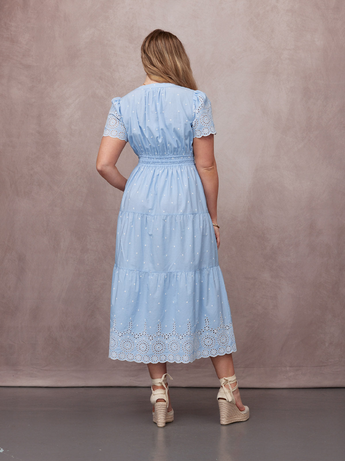 Maya | Blue Cotton Summer Dress
