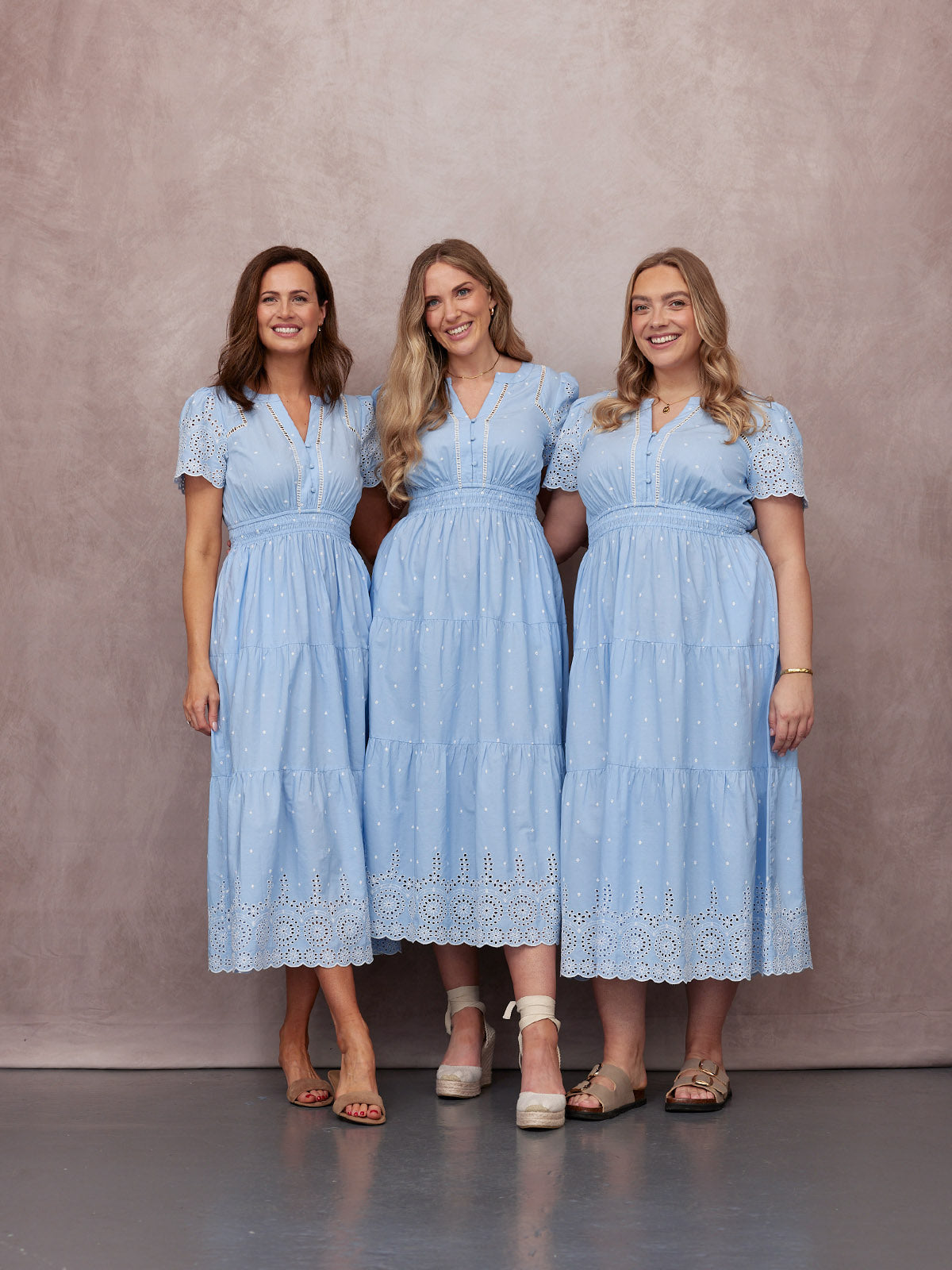 Maya | Blue Cotton Summer Dress
