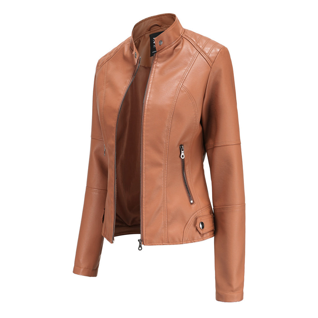 Cindy™ - Elegant Leather Jacket