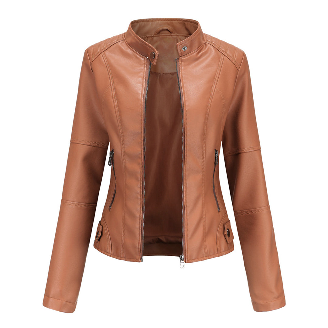 Cindy™ - Elegant Leather Jacket