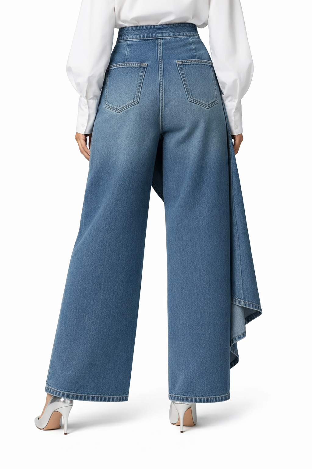 Sofía Cross-Over Denim Trousers 💙