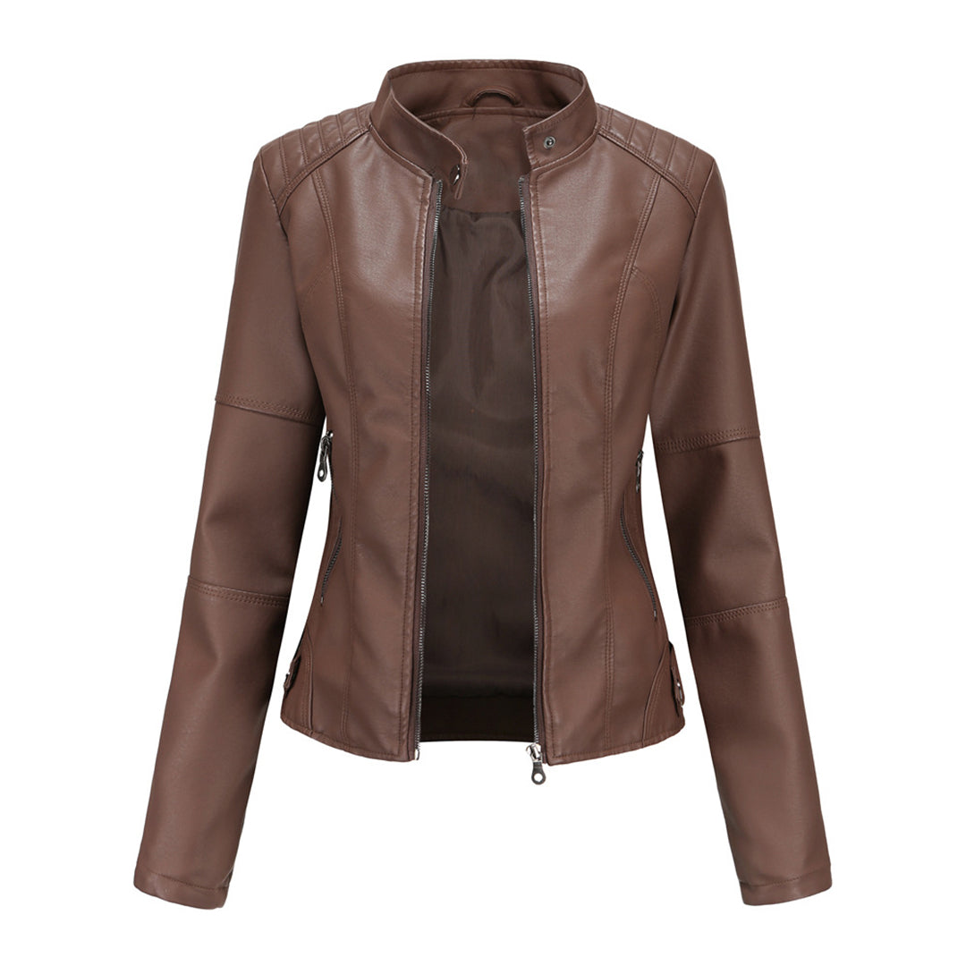 Cindy™ - Elegant Leather Jacket