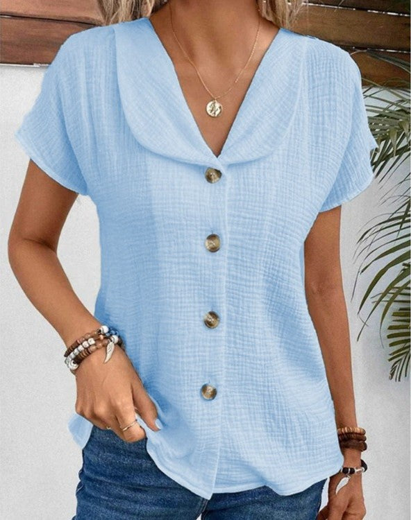 Karina™ - Button-up Tops With Collar