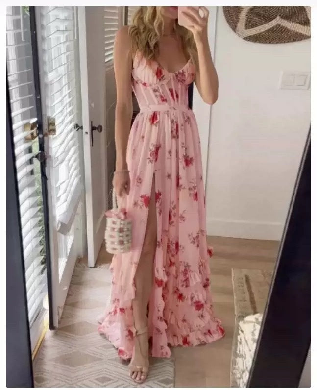 Julia™ - Maxi Floral Dress with Slit
