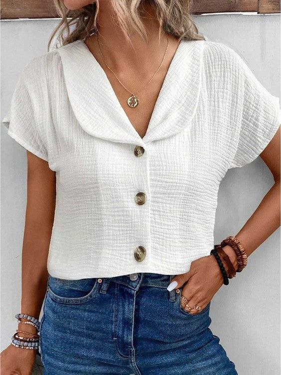 Karina™ - Button-up Tops With Collar