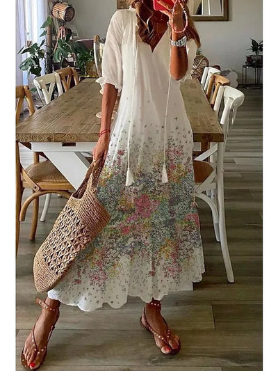Charlotte™ - Casual Floral Maxi Dress