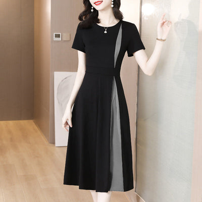 Isadora™ - Monochrome Midi Dress