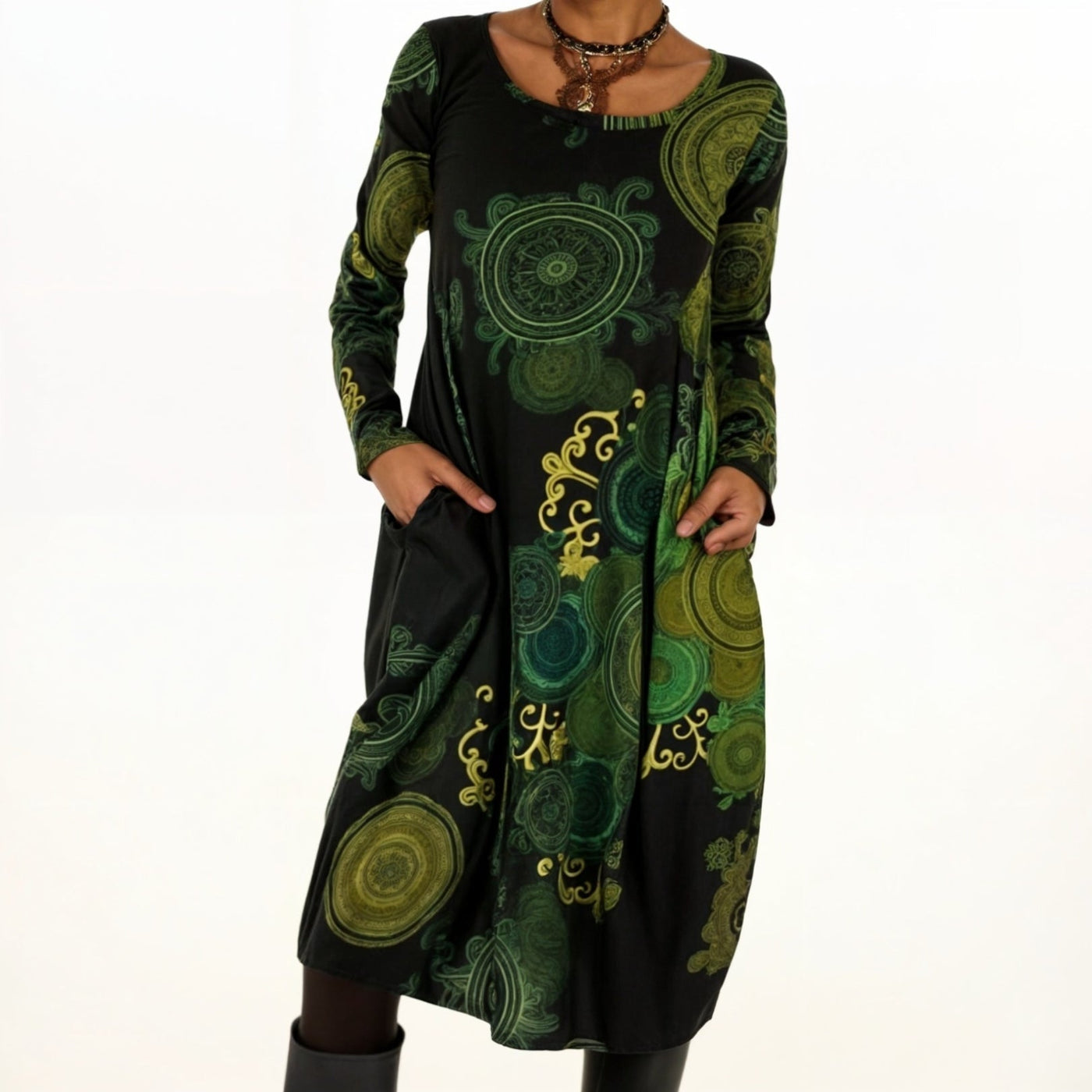 Thea™ - Elegant Long Sleeve Dress