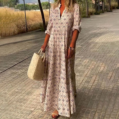 Charlotte™ - Long Sleeves Boho Dress