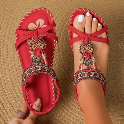Hallie™ - Boho Flat Sandals