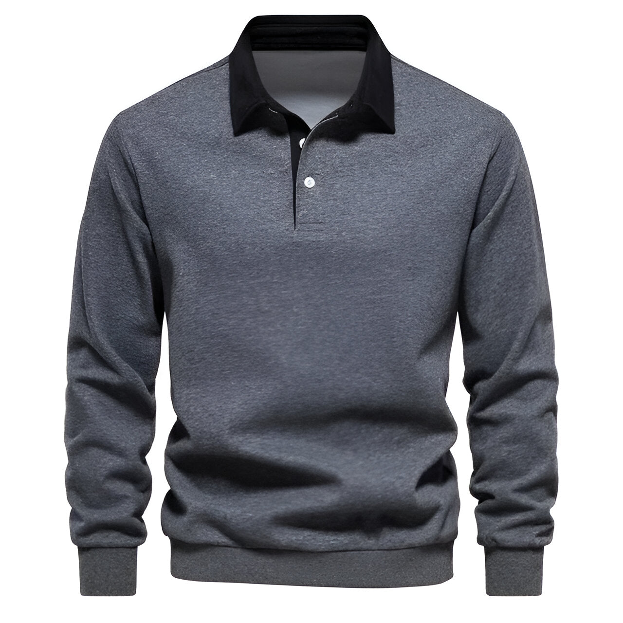 Stylish Polo Collar Sweater